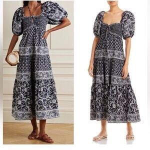 NWT - Sea New York |  Womens Jasper Cotton Printed Halter Midi Dress | NWT - Sm